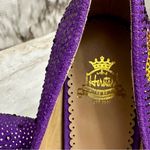 Herstar Women Sz 9 LSU Tigers Crystal Heels Pumps Shoes Purple Gold Glitter Glam Photo 7