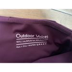 Outdoor Voices  Sprint Thermal Legging Burgundy w/ Ankle Zip Size Medium Photo 4