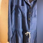 Orvis Blue Jean Jacket with Rolled Sleeves and Waist Tie Photo 4