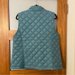 J.Jill Blue Lightweight Quilted Zippered Down Vest Photo 9