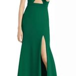 AQUA One Shoulder Cutout Crepe Gown Photo 0