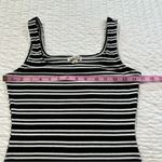 Derek Heart  Monochrome Striped Midi Dress Photo 4
