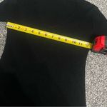 Black ribbed v neck long sleeve sweater S Photo 5