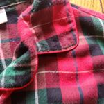 Croft & Barrow Button Down Flannel Pajama Top Red Size Medium Photo 1