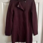 Juliana Collezione 100% Wool Burgundy Top Coat Photo 0