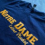 Notre Dame navy blue and yellow shirt Photo 6