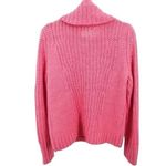 Banana Republic ✨ Alpaca/Wool-Blend Chunky Pink Turtleneck Pink Sz Small Sweater✨ Photo 2