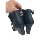 Vince Camuto * Caged Heels Womens Size 7M Black Perforated Gladiator Fairy Witchy Photo 4