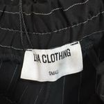 LNA  Black Pinstripe Wide Leg Pants Photo 5