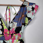 Modcloth Black Honolulu Floral Vamped Up Vagabond Maxi Dress Size Small Photo 4