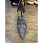 Chadette Maragh‎ Alisyn Tweed d'Orsay Shoes Size 13 EU 43 Blue Denim Bow Photo 11