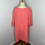 Bryn Walker  Assymetrical Lagenlook Linen 3/4‎ Dress Peach 2XL Photo 2