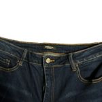 American Bazi distressed dark wash plus size jeans with cuffed ankles Photo 2