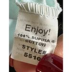 Michael Stars Women's White 100% Cotton V-Neck Pullover T-Shirt Size 2 Photo 2