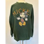 Disney Vintage Velva Sheen  Mickey Mouse Sweater Green Crewneck Size XL Photo 3