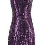 St. John Women’s one shoulder sparkly purple sequined evening dress size 12 Photo 0