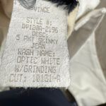 Vince  Optic White 5 Pocket Skinny Jeans with Grinding Detail Womens Size 26‎ Photo 4