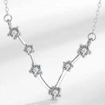 925 Silver Pisces Zodiac Necklace Photo 0