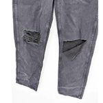 RE/DONE 90s High Rise Loose Fit Relaxed Straight Leg Washed Black Ripped Jeans Photo 2