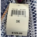 Lucky Brand NWT  Open Front Fringe‎ Trim Multicolor Knit Cardigan Sweater Size 3X Photo 3