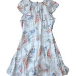 Rebecca Taylor NWT Hydrangea Floral in Snow Combo Silk Blend Short Dress 8 $395 Photo 0