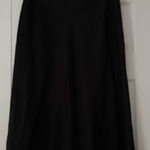 Rag and Bone  Black 100 Percent Silk Midi‎ Skirt Size 4 EUC Photo 0