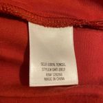 Blue Rain  Women Top L Orange‎ Tencel 3/4 Ruched Tie Front and Sleeve Boho Indie Photo 7