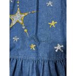 Vtg Sun Belt Denim Celestial Maxi Dress Hand Photo 7