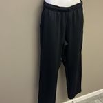 Nike  Drifit Black Elastic Waistband w/ Drawstrings Running Warmup Pant- Large Photo 2