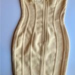 Nicolette Bustier yellow dress Photo 4