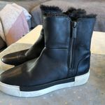 J Slides NYC black leather two zip lined ankle boots. Size 8 condition see pic💕 Photo 2
