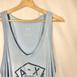 Armani Exchange  Light Blue Scoop Neck Graphic Tank Top S Photo 2