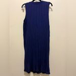 Eileen Fisher  Iris Wide Rib Stretch Mock Neck Knee Length Dress Size Medium Photo 6
