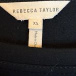 Rebecca Taylor  Blouse Women's Size XS Extra Small Lace‎ Office Black Photo 2