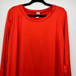 Sew In Love Top Womens 2X Red Orange Stretch Minimalist Baselayer Fall Winter Photo 2