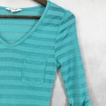 Energie Womens Y2K Striped Baby Tee Size M Ruched Going Out Mallcore Retro Photo 2