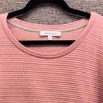Rose + Olive Womens Blouse Size L Textured Blouse Stretchy Knit Dusty Rose Photo 1