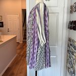 Rhode sita patchwork balloon sleeve trapeze dress Purple Size M Photo 6