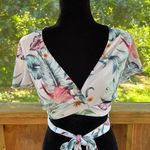 Show Me Your Mumu  Wilson Tie Top Tropical Floral Size S Photo 5