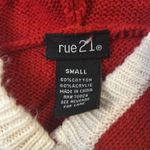 Rue 21 Red/Black Holiday Christmas Santa Hooded Ugly Sweater S Cosplay Kidcore Photo 7