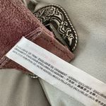 Free People Black Rock Dusty Rose Suede Cowhide Western Belt Photo 1