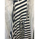 Striped TunicDress, One Shoulder Tie Detail, NavyandCream Summer Casual size M Blue Size M Photo 1