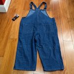 Donna Ricco NWT Donna Rico Vintage 1990s Overalls American Flag Patchwork Wide Leg Crop XL Photo 8