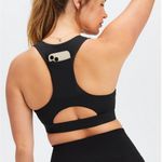 Fabletics  - Women’s On-The-Go Midi Medium Impact Sports Bra Size XXS NWT Black Photo 1