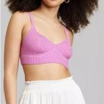 Wild Fable Target Ribbed Sweater Tiny Tank Top Purple Lavender Size XXS 00 Photo 0