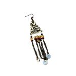 Womens fashion dangle earrings Tan Photo 3