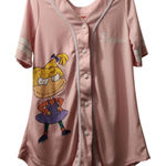Nickelodeon Rugrats Baseball Jersey Angelica Pickles Pink Shirt Photo 0