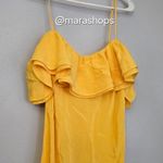 J.Crew Yellow Ruffle Silk Slip Dress Photo 3