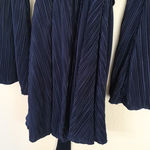 L'Academie Revolve Florence Navy Blue Pleated Mini Wrap Dress Photo 10