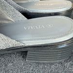 Vivaia Giselle Grey Square Toe Heeled Mules Size 42 Gray Photo 3